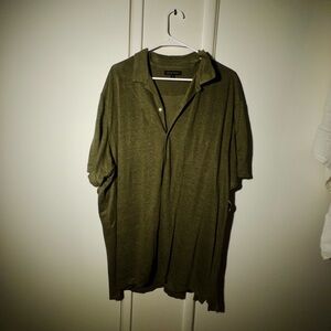 Banana Republic Green Polo Shirt Soft Knit Casual